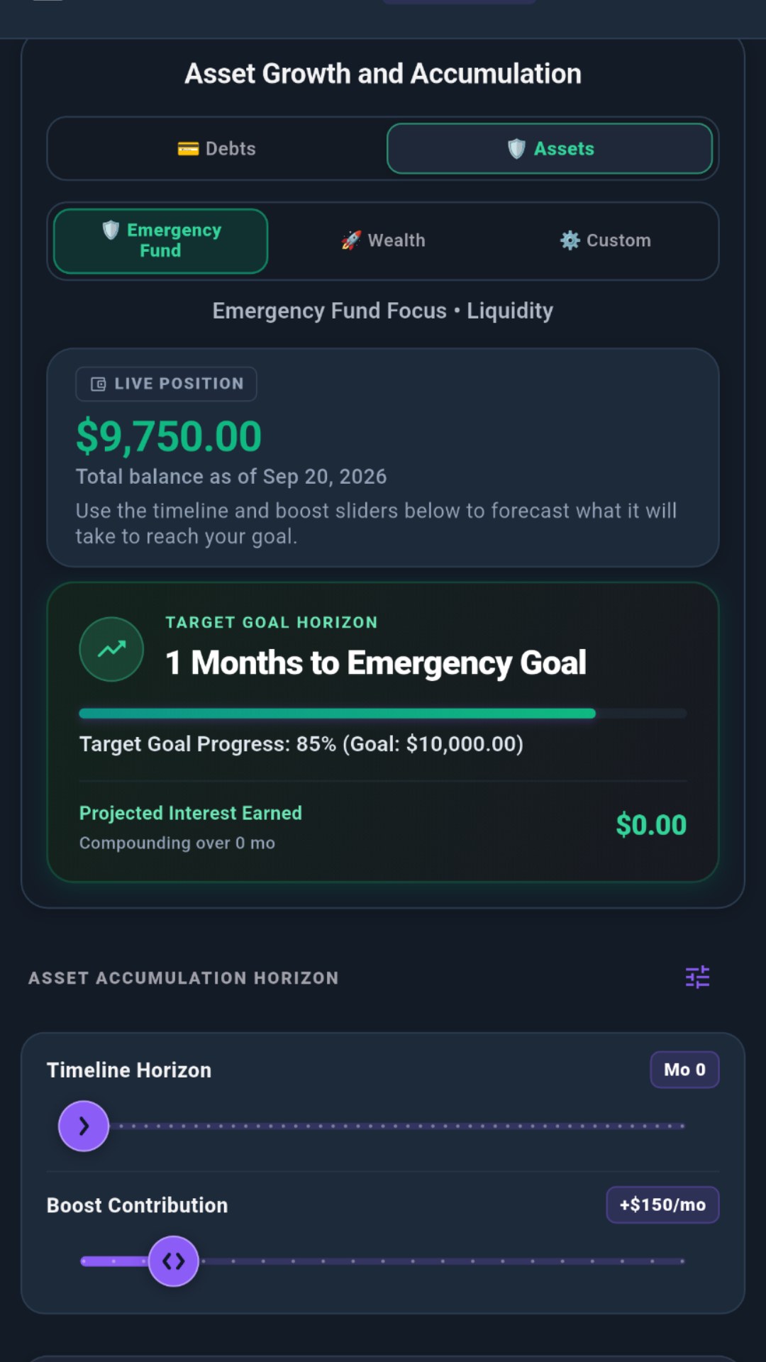 Horizon Assets Dark Mode